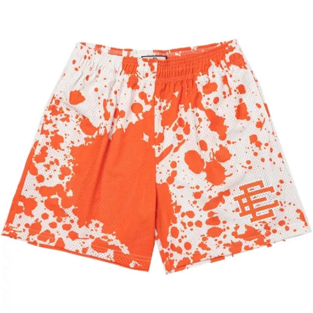 Eric Emanuel EE Basic Short Orange Paint Splatter